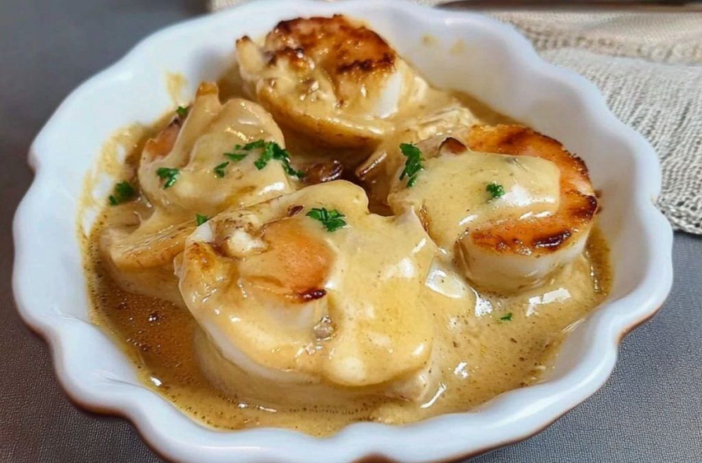 Cassolettes de Noix de Saint-Jacques à la Sauce Normande – Recettes Du Net